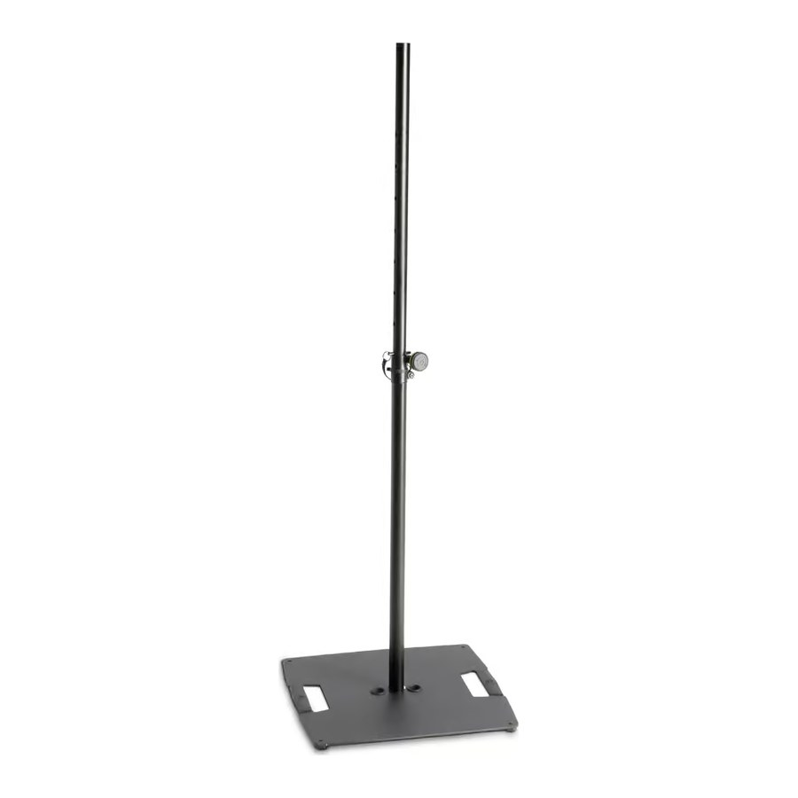 Pied d&rsquo;éclairage Gravity, base acier carrée