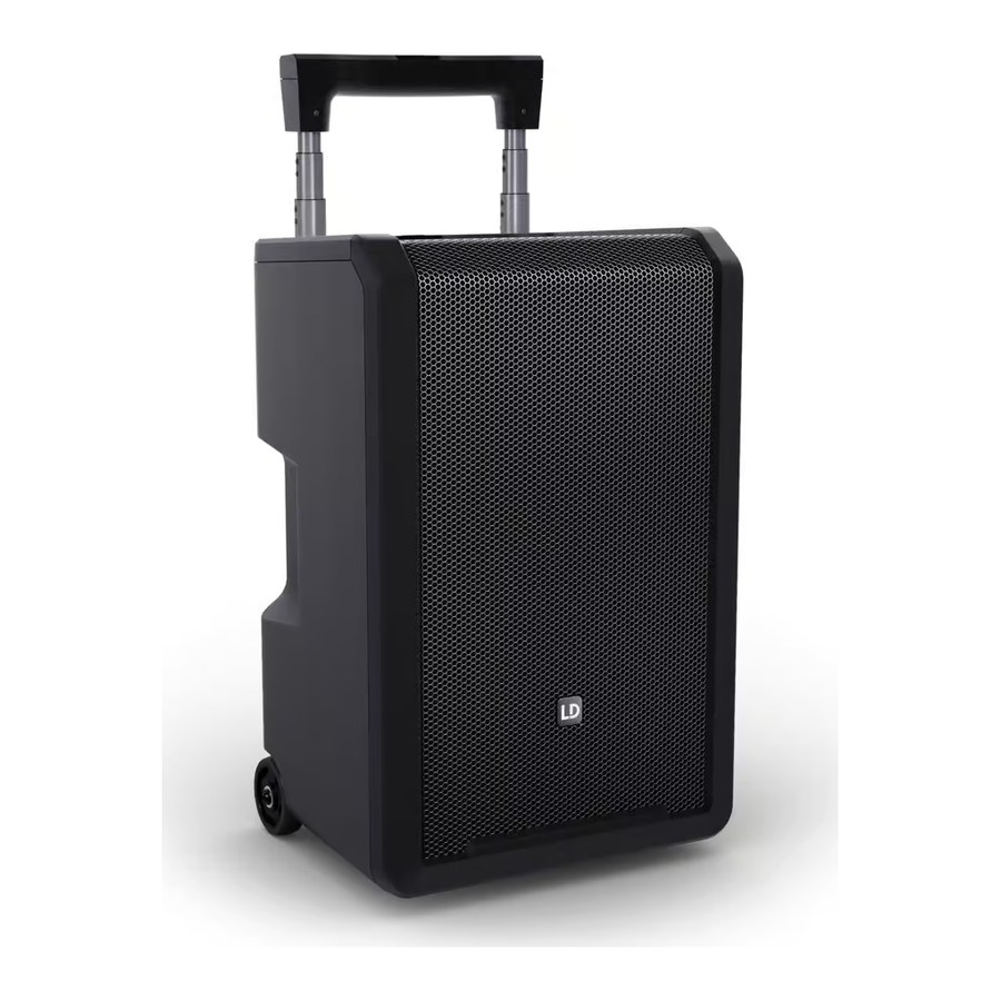 Enceinte Bluetooth LD Systems Anny 10 sur batterie, avec 2 micros sans fil